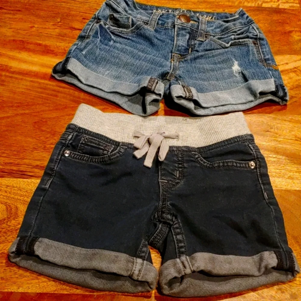 Set of 2 Justice Jean Shorts size 6 SLIM